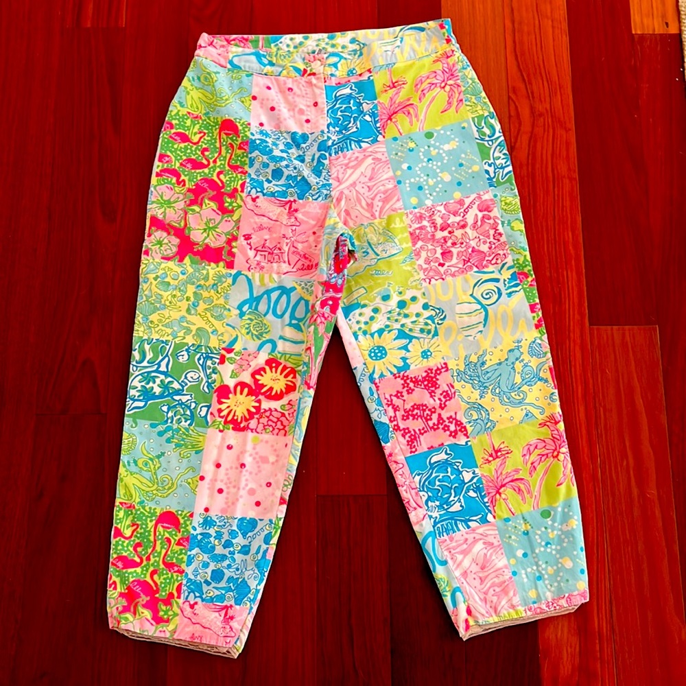 Lilly Pulitzer Crop Pants. Size 14. Excellent Condition.